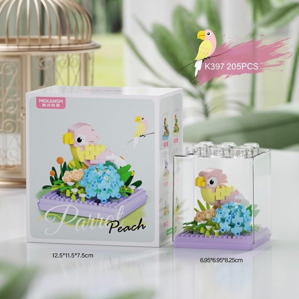 Bird Box Cover - K397 (Parrot Peach)