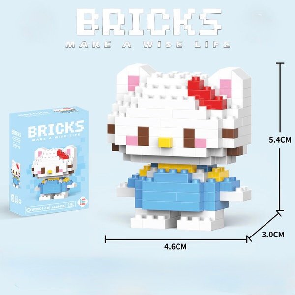 Sanrio - Hello Kitty V2 (Blue) (Character Bricks)