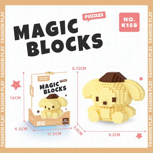 Sanrio - Pompompurin V1 (Character Bricks - Large)