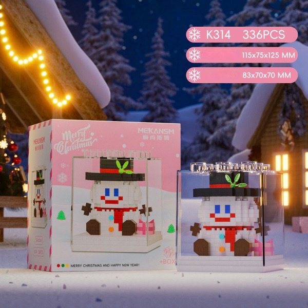 Christmas Box Cover - K314 (Snowman)