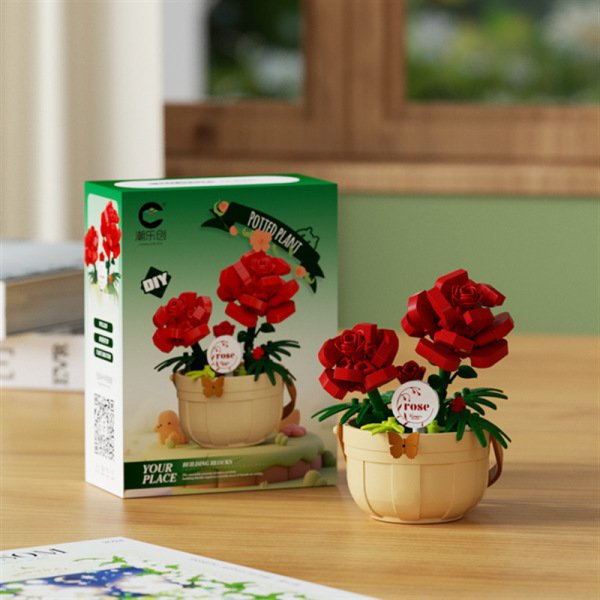 Potted - 7475 (Red Rose)