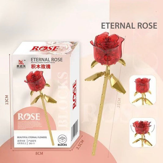 Single Stalk - Crystal Red Rose