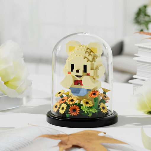 Cylinder Cover - Sunflower Bear